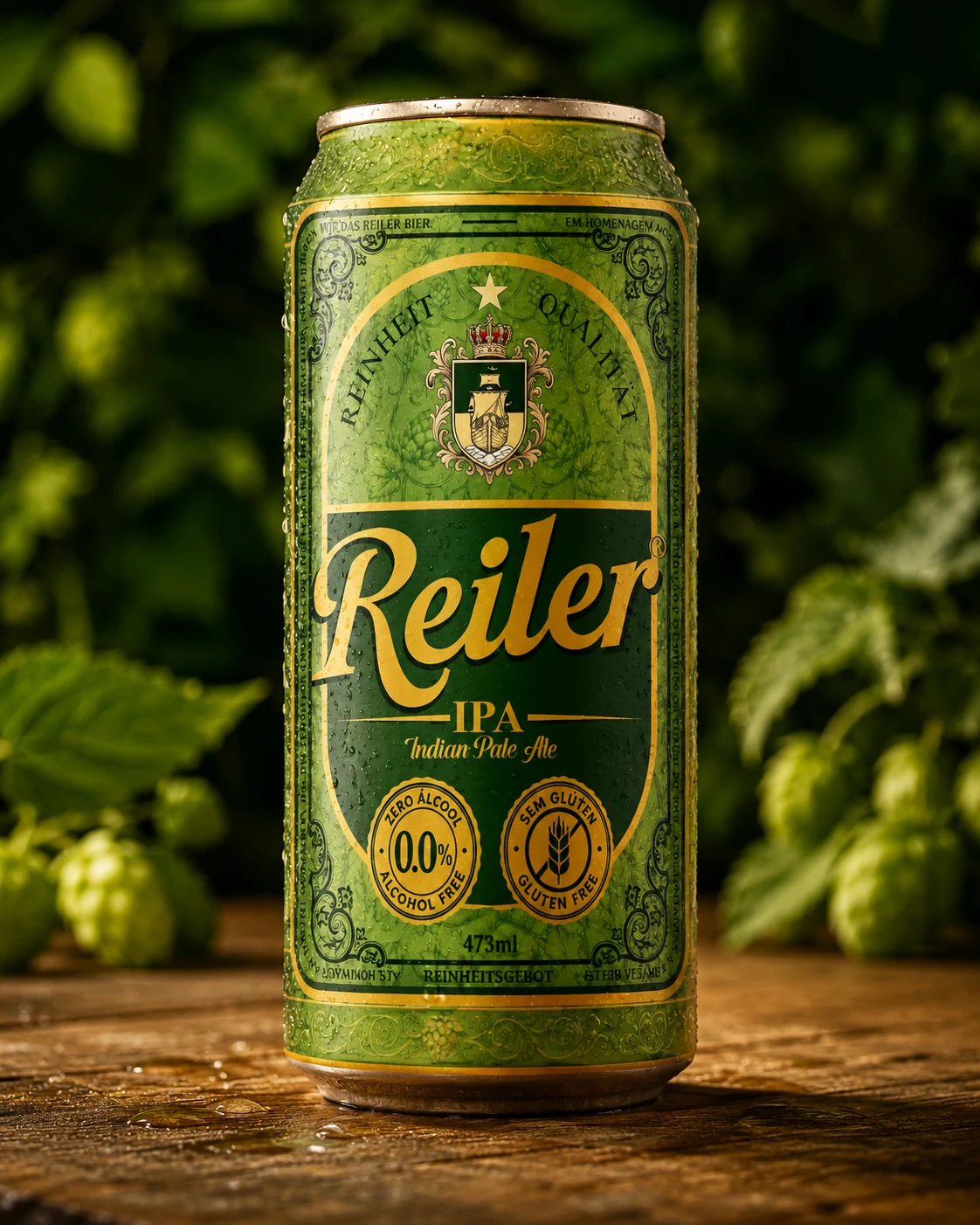 Lata Reiler IPA sem álcool e sem glúten